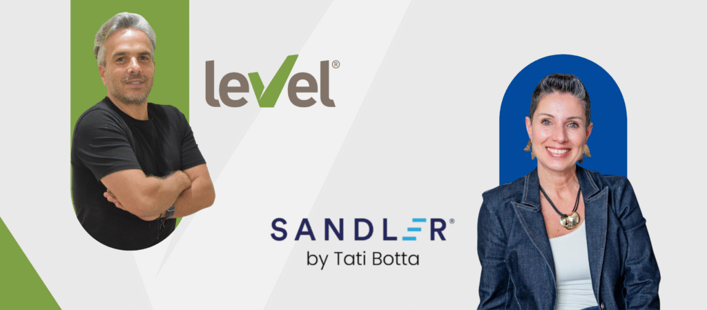 Parceria estratégica entre Level Group e Sandler by Tati Botta para fortalecer o desempenho de vendas