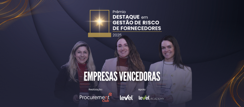 Empresas são reconhecidas no Prêmio Destaque em Gestão de Risco de Fornecedores 2025 durante o 7º Fórum de Gestão de Fornecedores e Terceiros 