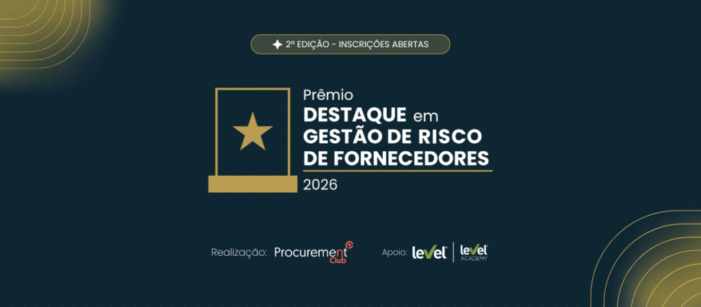 2º Prêmio Destaque em Gestão de Risco de Fornecedores - Edição 2026